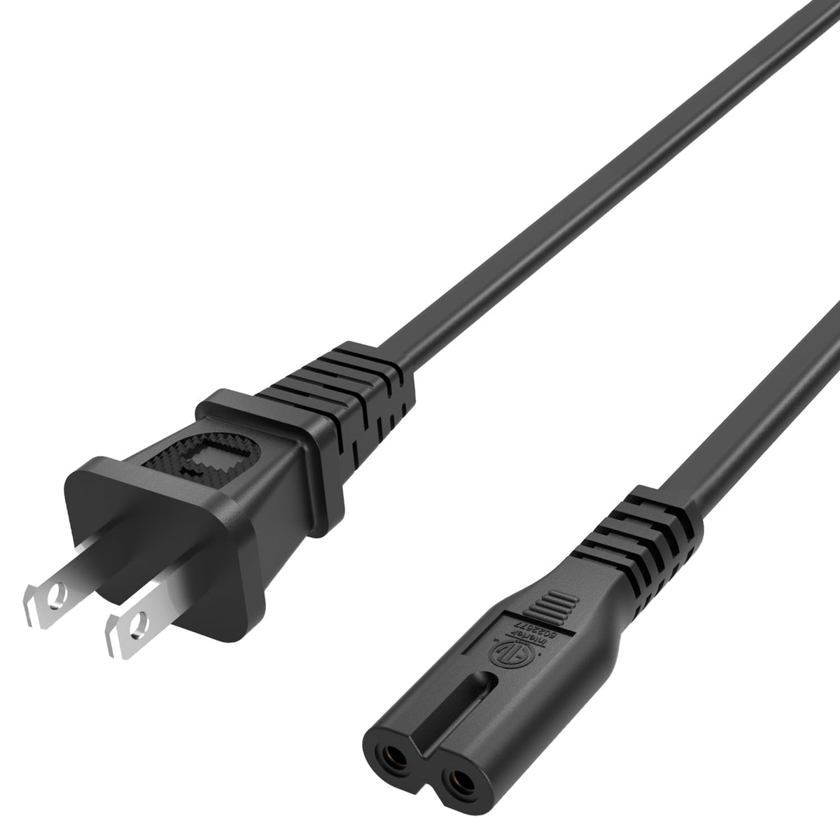 Superer AC Power Cord Cable Fit for Sony PS5 PS4 PS3 Slim PlayStation 5 4 3, Xbox Series X/S, Xbox One X/S, TV, Printer, Speaker, Universal IEC C7 Figure 8 2 Prong Replacement Cables, ETL Listed
