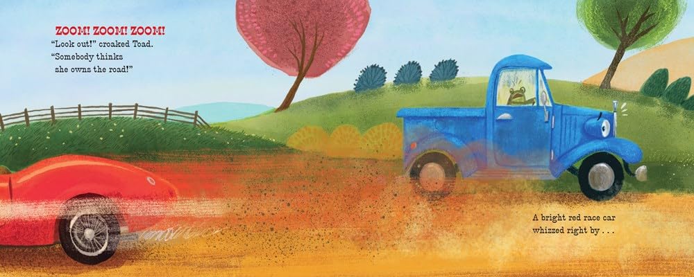 Little Blue Truck and Racer Red: A Fun Picture Book About Race Cars, Friendship, and Trying Your Best for Children (Ages 4-8)