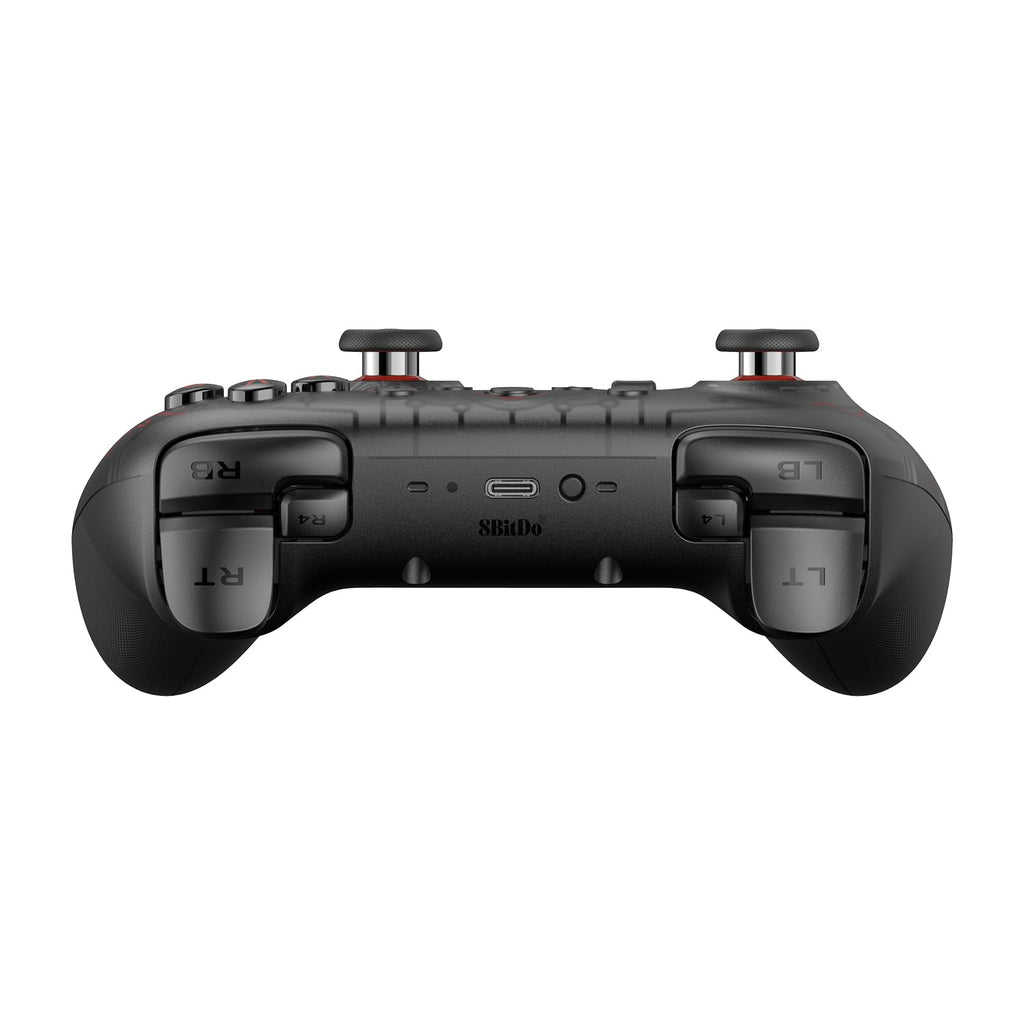8Bitdo Ultimate 2C Wireless Controller for Windows PC and Android, with 1000 Hz Polling Rate, Hall Effect Joysticks and Triggers, and Remappable L4/R4 Bumpers (Transparent Black)