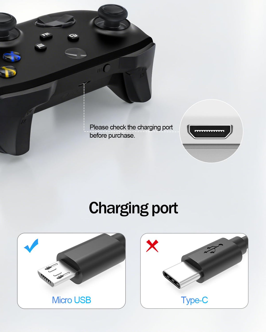 Superer Micro USB Charger Cable Fit for PS4 Controller, Kindle Paperwhite, Amazon Fire Tablet, Roku Streaming Stick, Fire TV Stick, Xbox One X S, Android Phone Fast Charging Data Sync Power Cord