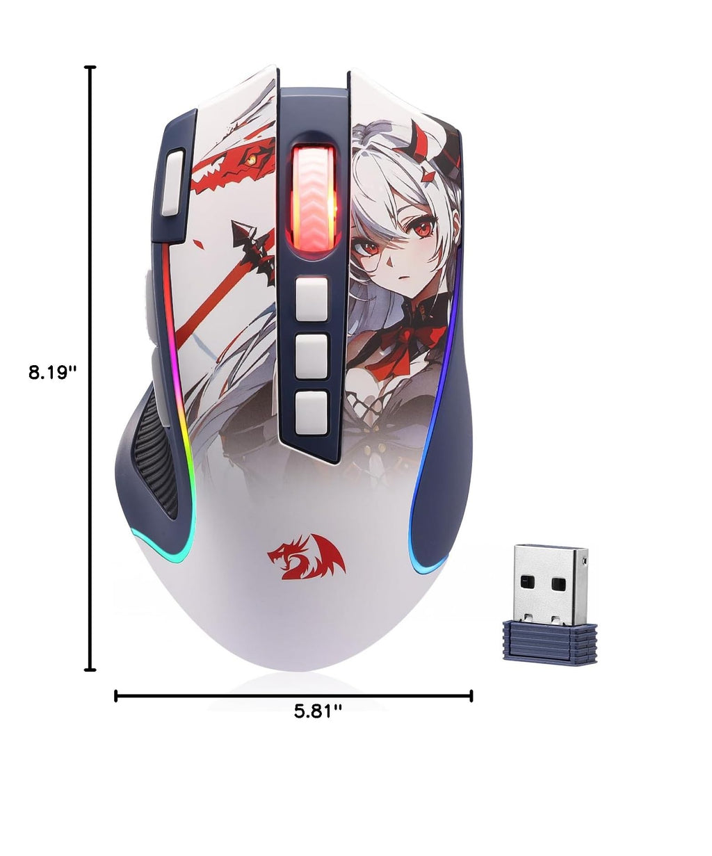 Redragon M612 Wired RGB Optical Gaming Mouse 8000 DPI Remapping Keys
