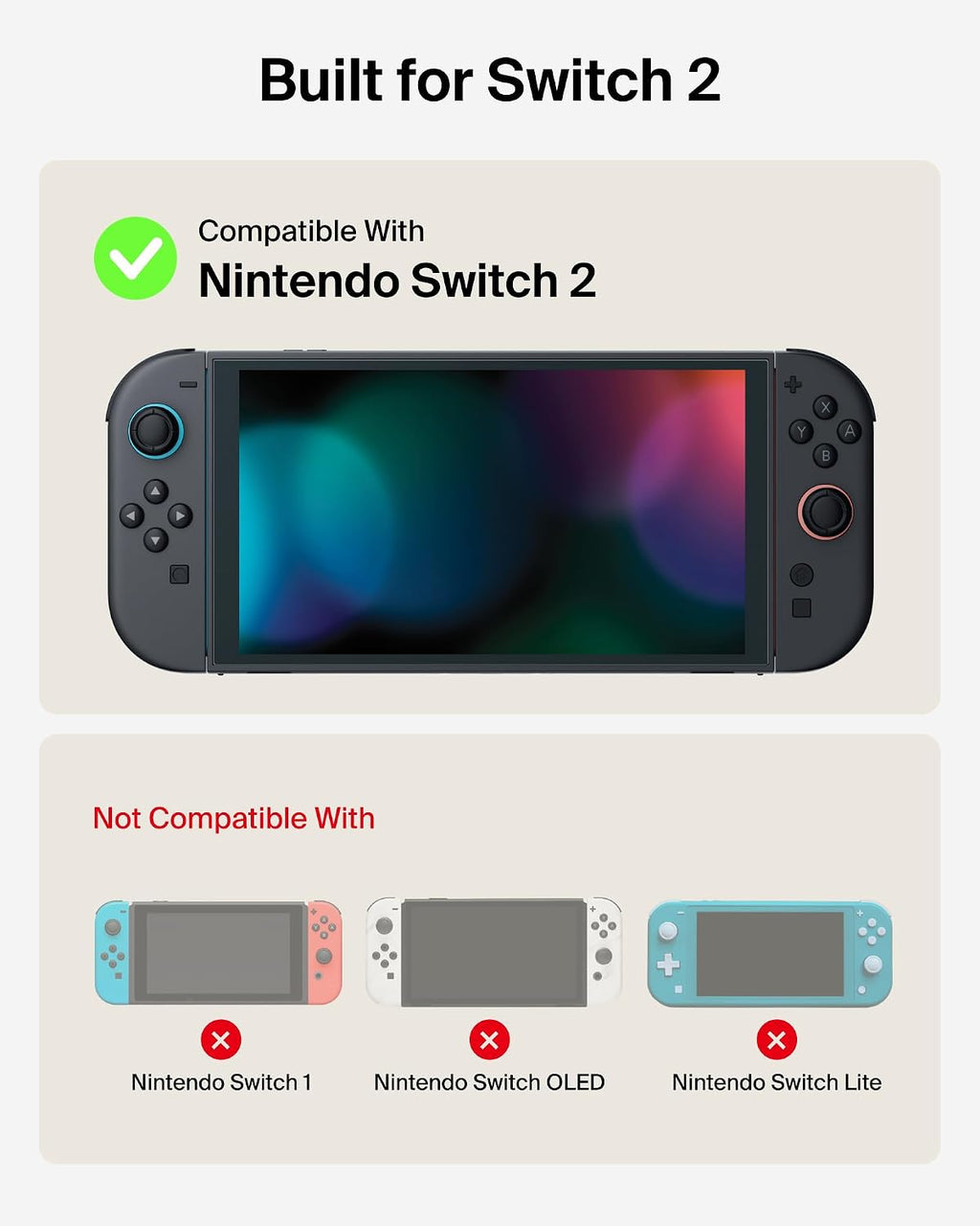 Belkin Nintendo Switch 2 Case, Slim Carrying Travel Bag with AirTag Holder