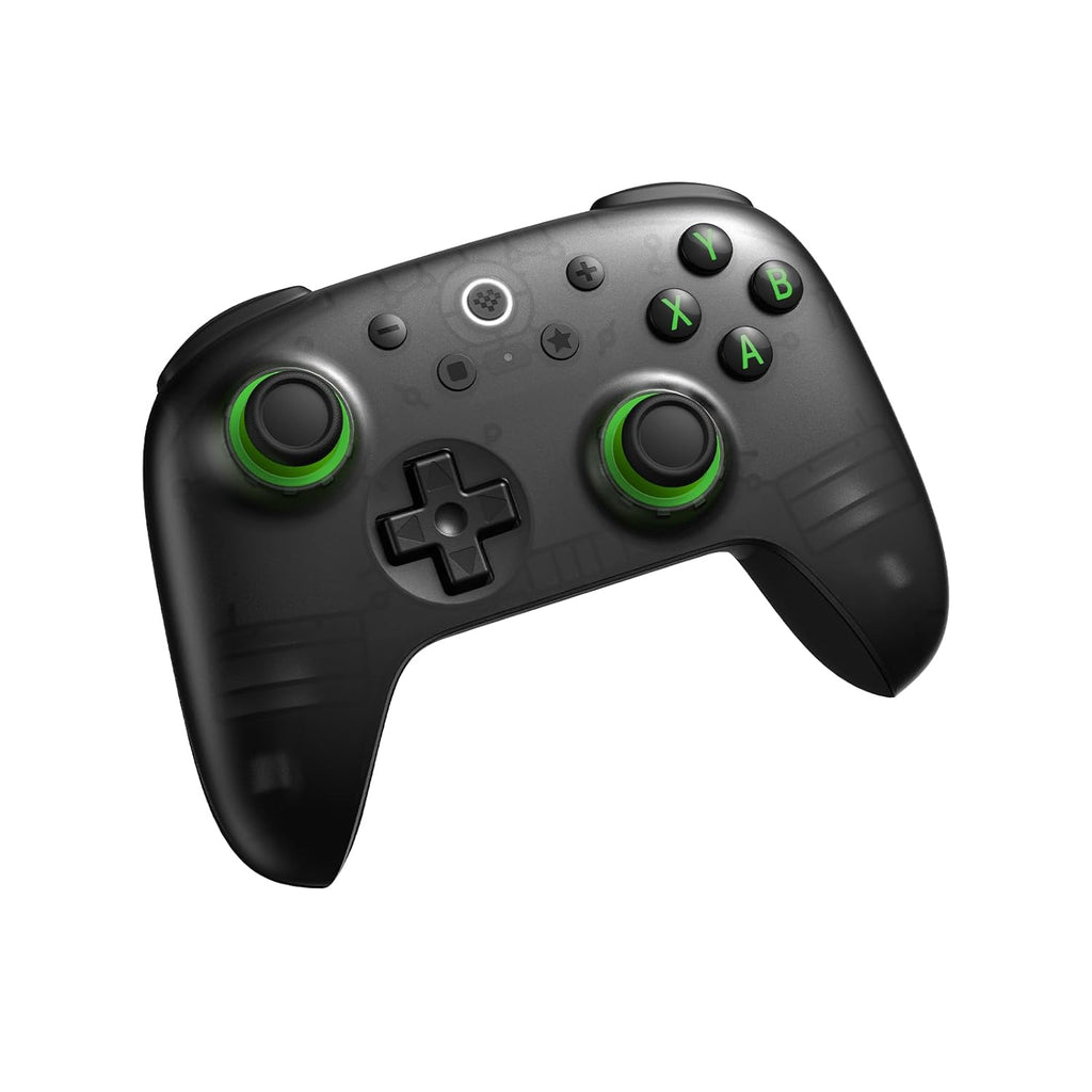 8Bitdo Ultimate 2C Wireless Controller for Windows PC and Android, with 1000 Hz Polling Rate, Hall Effect Joysticks and Triggers, and Remappable L4/R4 Bumpers (Transparent Black)