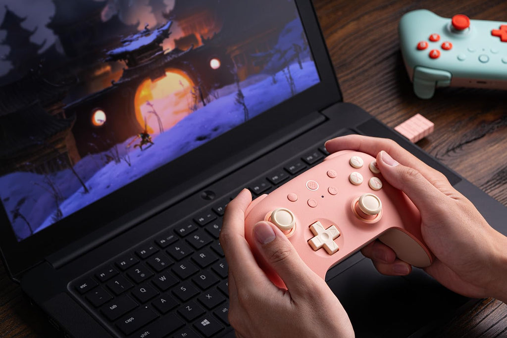 8Bitdo Ultimate 2C Wireless Controller for Windows PC and Android, with 1000 Hz Polling Rate, Hall Effect Joysticks and Triggers, and Remappable L4/R4 Bumpers (Transparent Black)