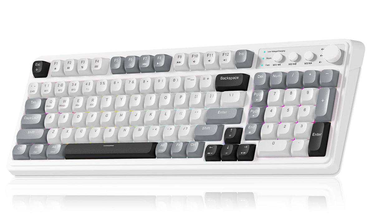 AULA 99 Key Keyboard, Wireless Gaming Keyboard Bluetooth Computer Keyboards