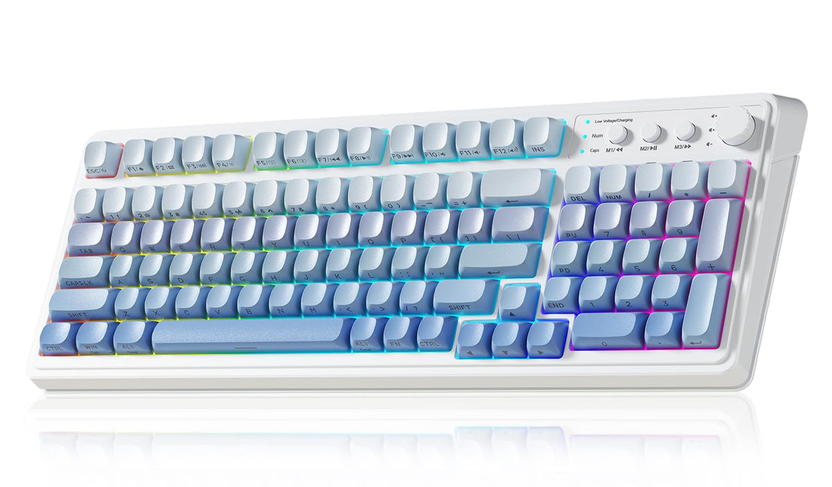 AULA 99 Key Keyboard, Wireless Gaming Keyboard Bluetooth Computer Keyboards
