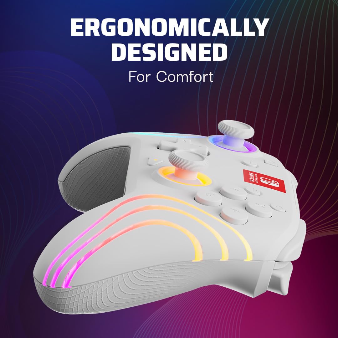 PDP Afterglow Wave Wireless RGB Gaming Controller for Nintendo Switch 2