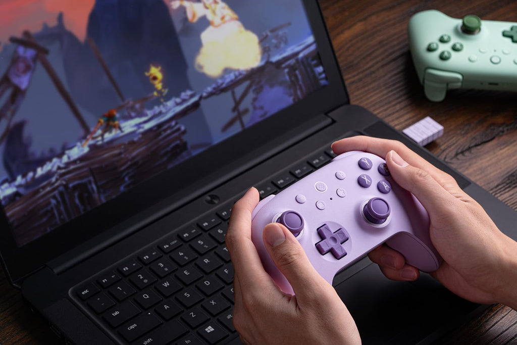 8Bitdo Ultimate 2C Wireless Controller for Windows PC and Android, with 1000 Hz Polling Rate, Hall Effect Joysticks and Triggers, and Remappable L4/R4 Bumpers (Transparent Black)