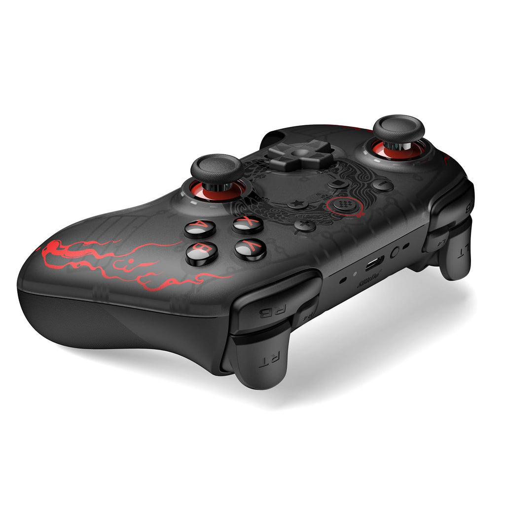 8Bitdo Ultimate 2C Wireless Controller for Windows PC and Android, with 1000 Hz Polling Rate, Hall Effect Joysticks and Triggers, and Remappable L4/R4 Bumpers (Transparent Black)