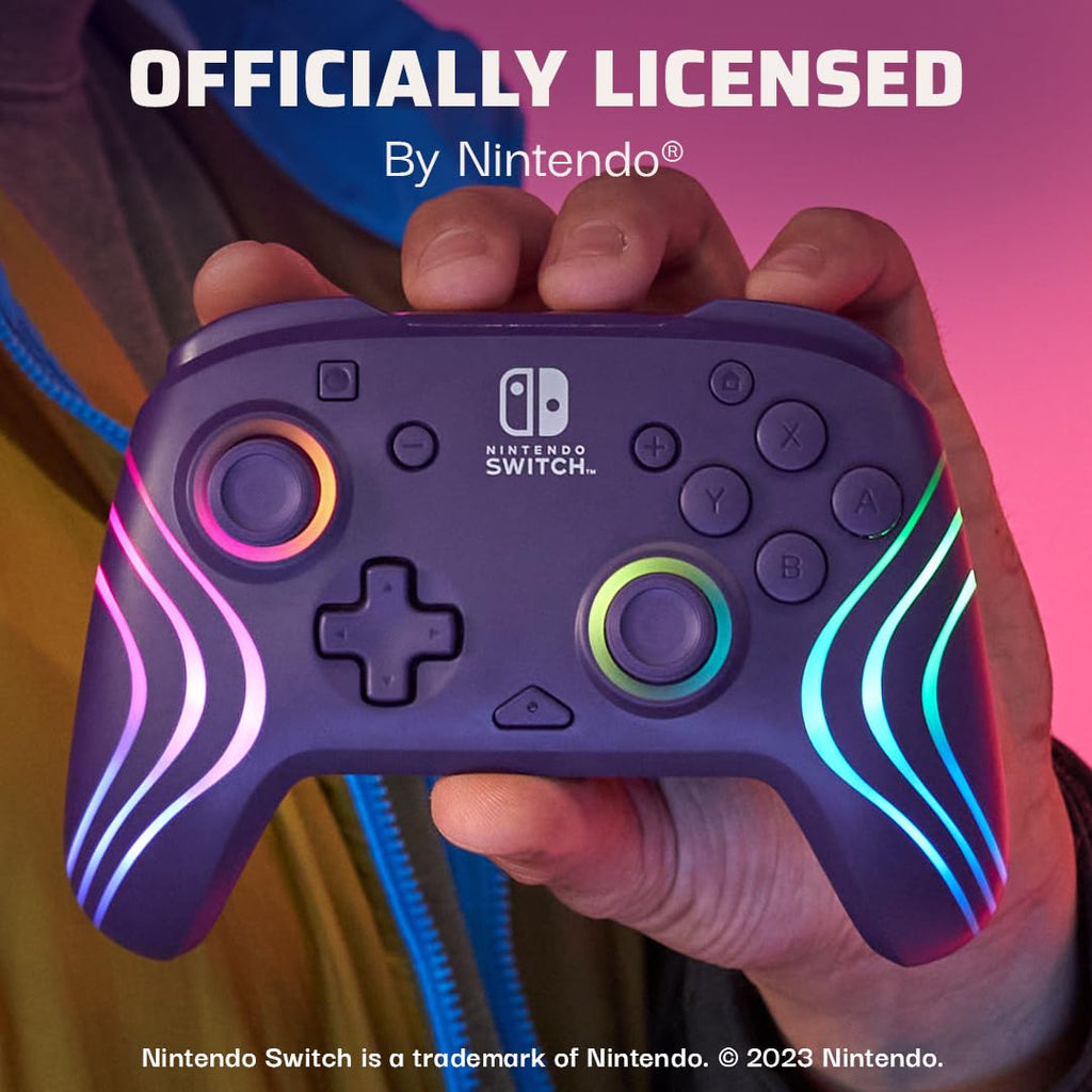 PDP Afterglow Wave Wireless RGB Gaming Controller for Nintendo Switch 2