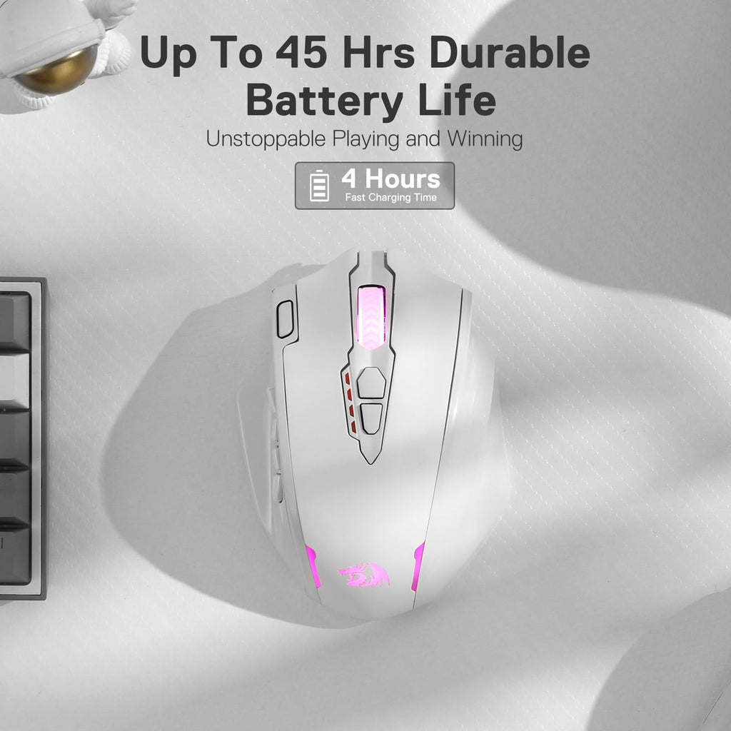 Redragon M908 Wired MMO RGB Gaming Mouse 12400 DPI Remapping Keys