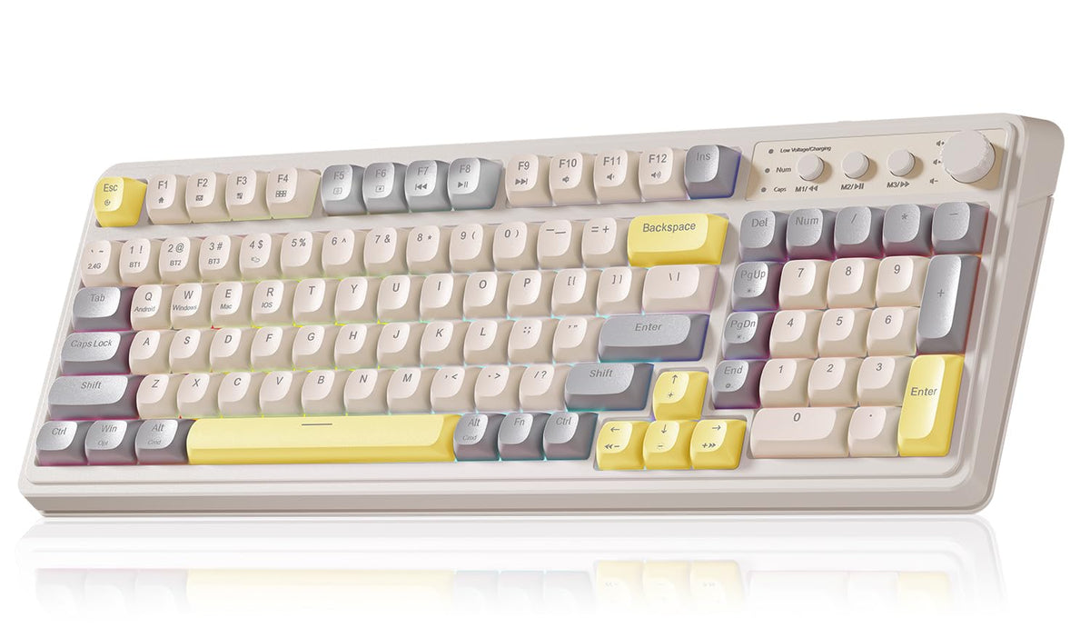 AULA 99 Key Keyboard, Wireless Gaming Keyboard Bluetooth Computer Keyboards