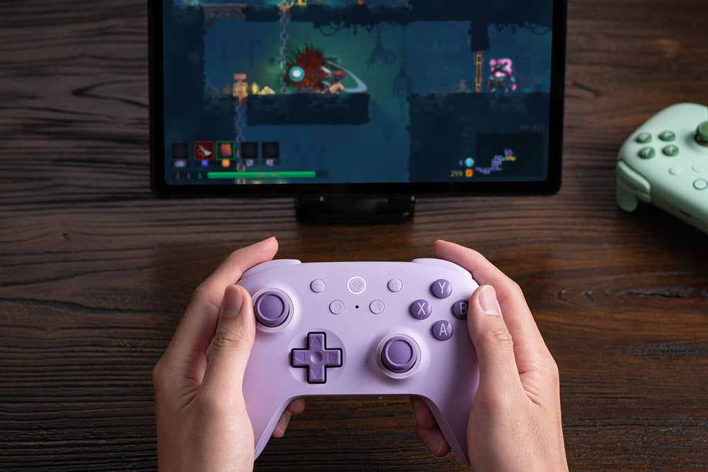 8Bitdo Ultimate 2C Wireless Controller for Windows PC and Android, with 1000 Hz Polling Rate, Hall Effect Joysticks and Triggers, and Remappable L4/R4 Bumpers (Transparent Black)