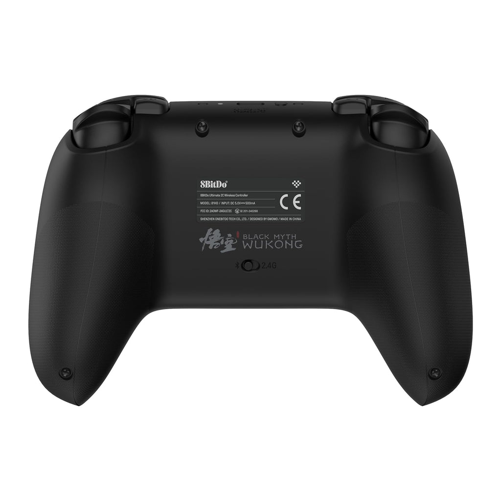 8Bitdo Ultimate 2C Wireless Controller for Windows PC and Android, with 1000 Hz Polling Rate, Hall Effect Joysticks and Triggers, and Remappable L4/R4 Bumpers (Transparent Black)