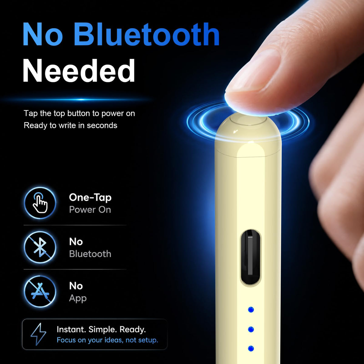 HATOKU Stylus Pen for Apple iPad 2018-2026 Magnetic for Note-Taking Drawing
