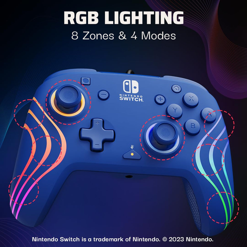 PDP Afterglow Wave Wireless RGB Gaming Controller for Nintendo Switch 2
