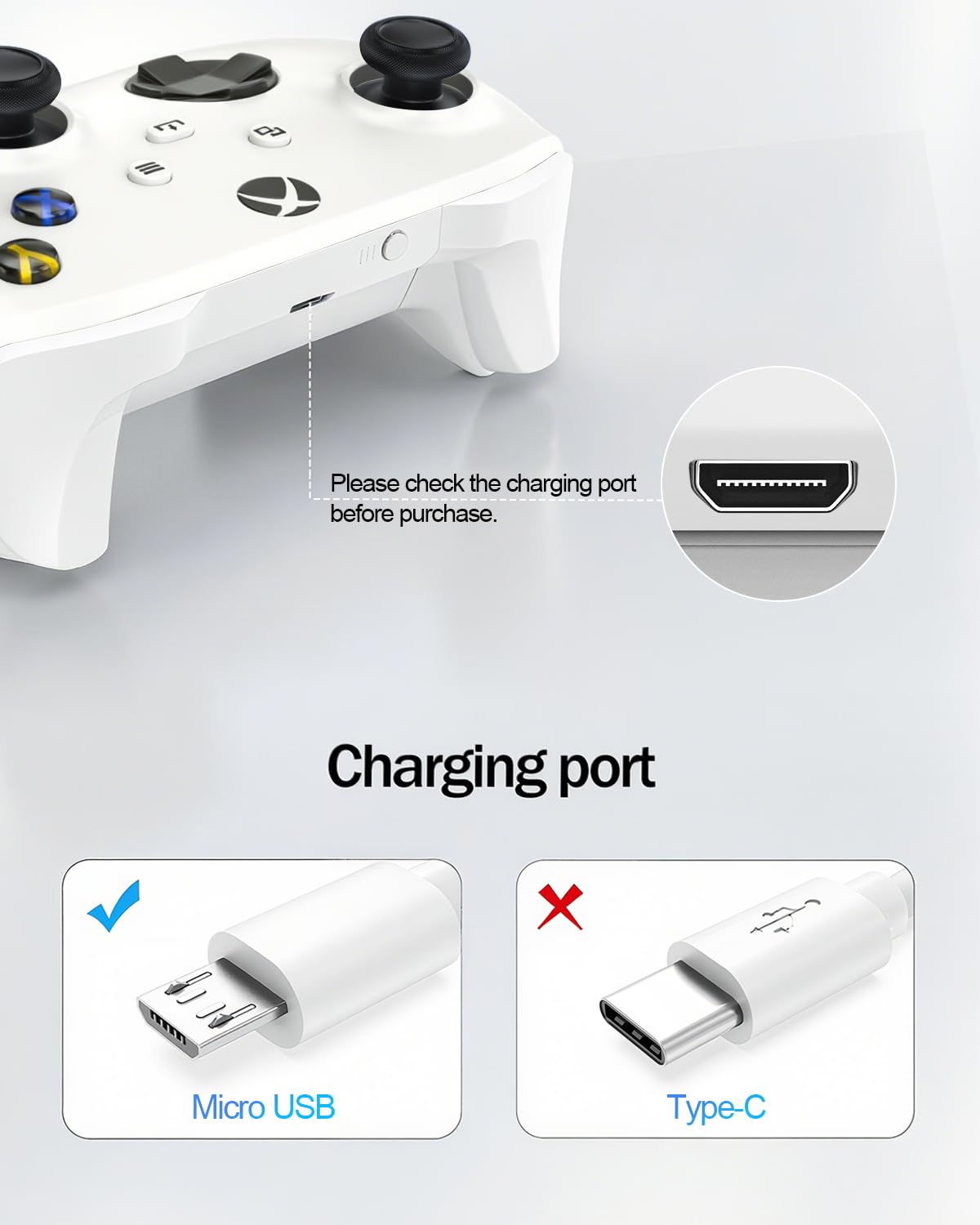 Superer Micro USB Charger Cable Fit for PS4 Controller, Kindle Paperwhite, Amazon Fire Tablet, Roku Streaming Stick, Fire TV Stick, Xbox One X S, Android Phone Fast Charging Data Sync Power Cord