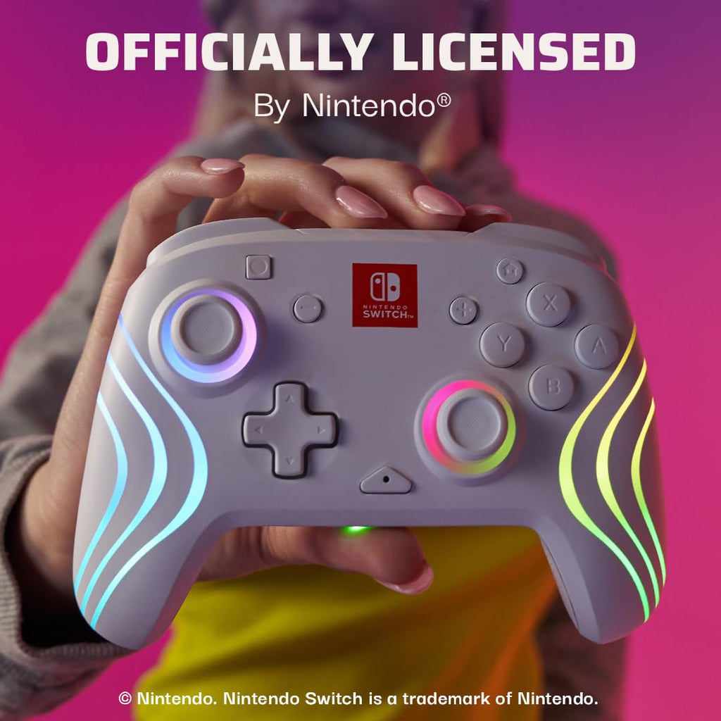 PDP Afterglow Wave Wireless RGB Gaming Controller for Nintendo Switch 2