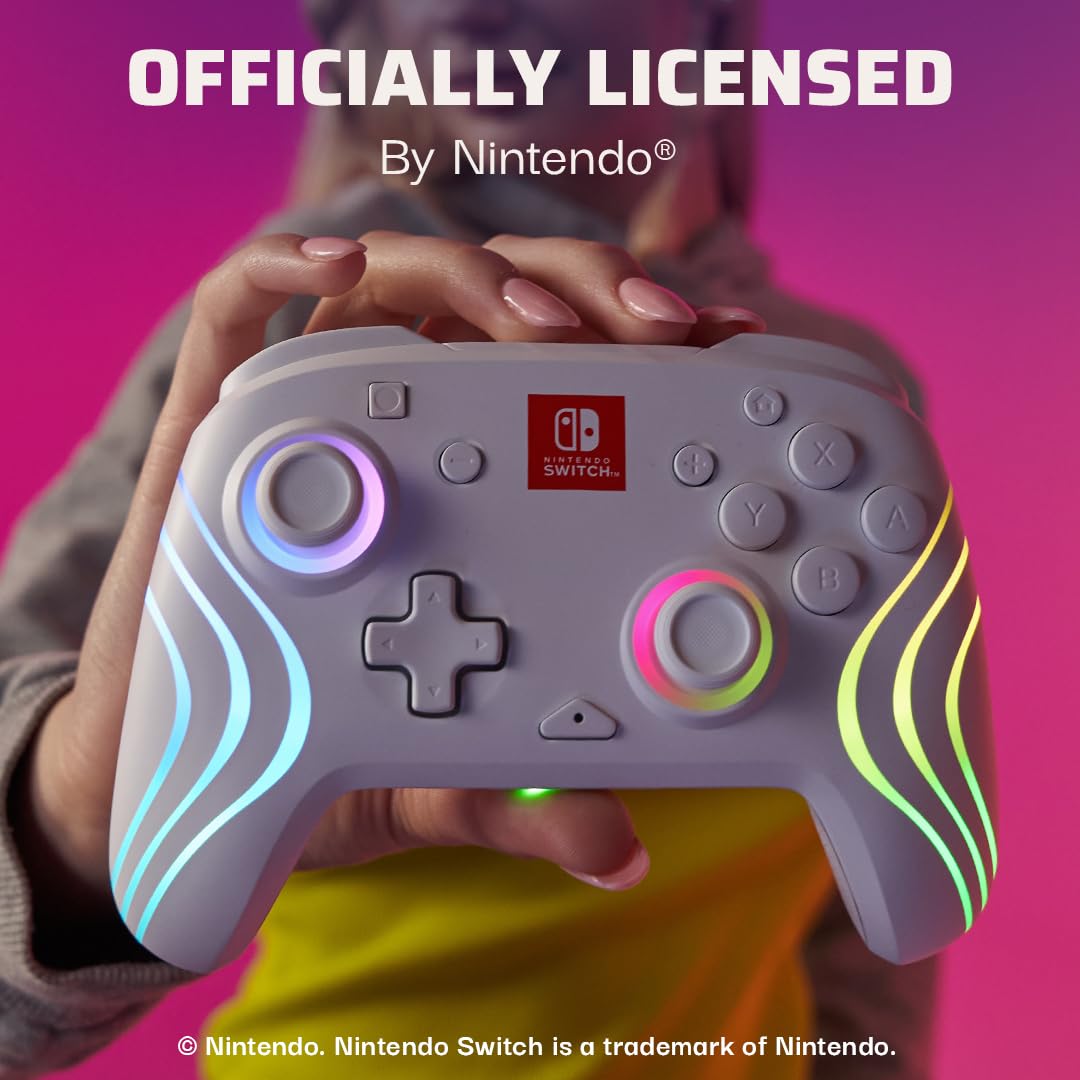 PDP Afterglow Wave Wireless RGB Gaming Controller for Nintendo Switch 2