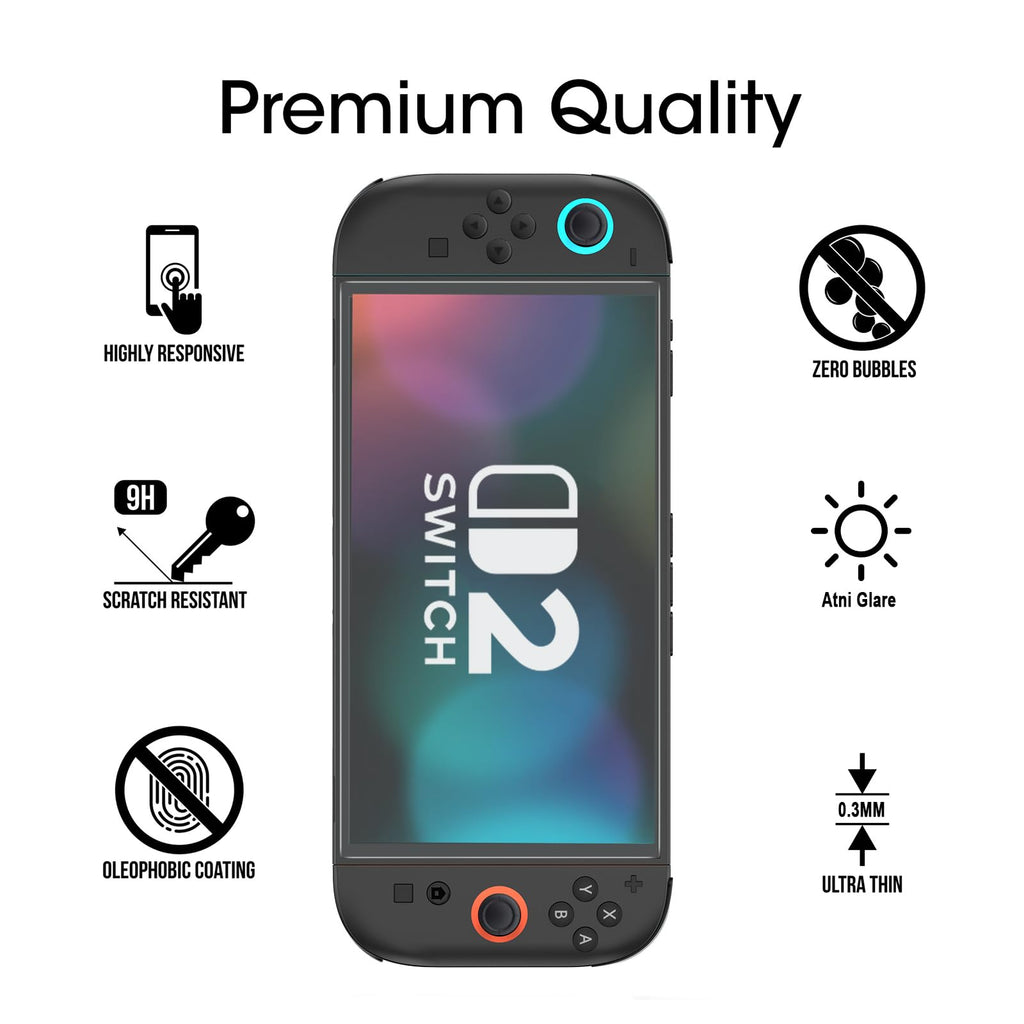 amFilm Auto-Alignment OneTouch for Nintendo Switch 2 Screen Protector 2025