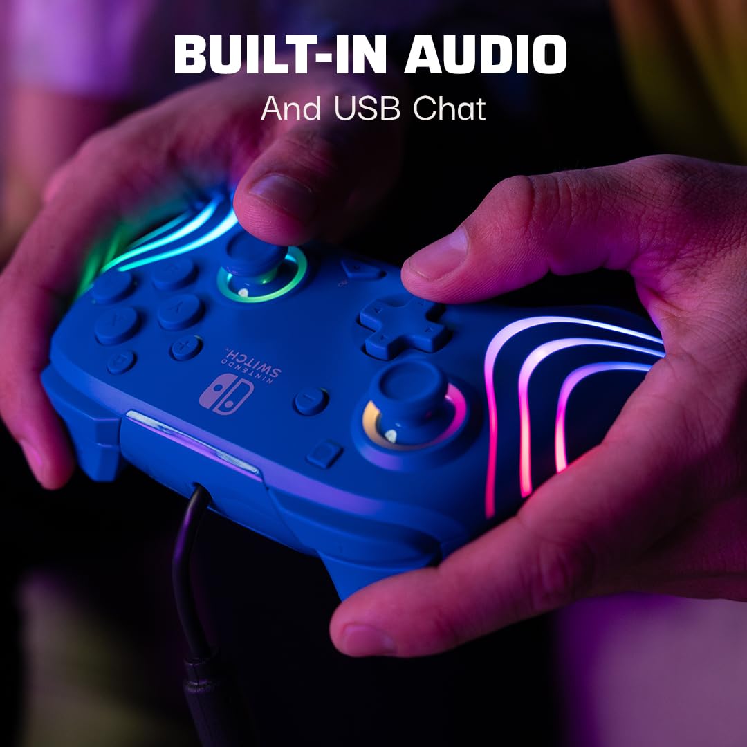 PDP Afterglow Wave Wireless RGB Gaming Controller for Nintendo Switch 2