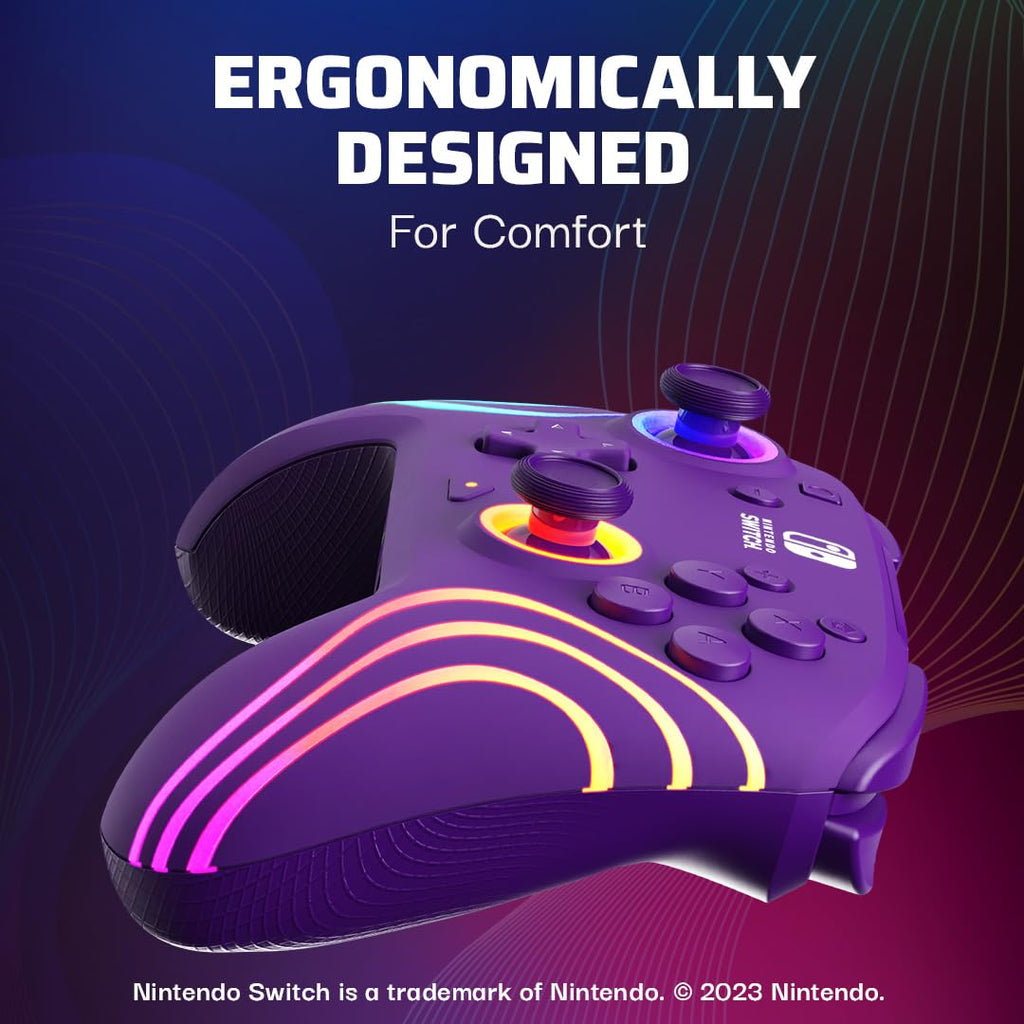 PDP Afterglow Wave Wireless RGB Gaming Controller for Nintendo Switch 2
