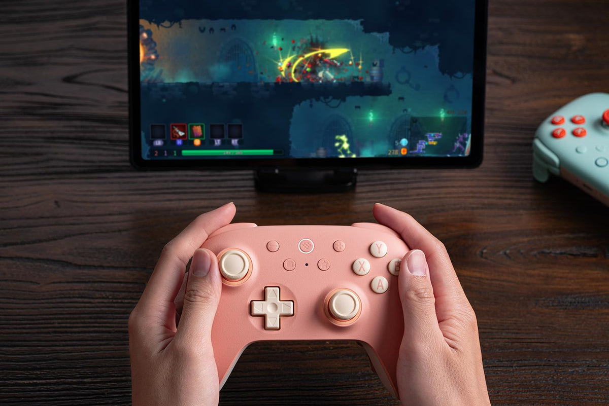 8Bitdo Ultimate 2C Wireless Controller for Windows PC and Android, with 1000 Hz Polling Rate, Hall Effect Joysticks and Triggers, and Remappable L4/R4 Bumpers (Transparent Black)