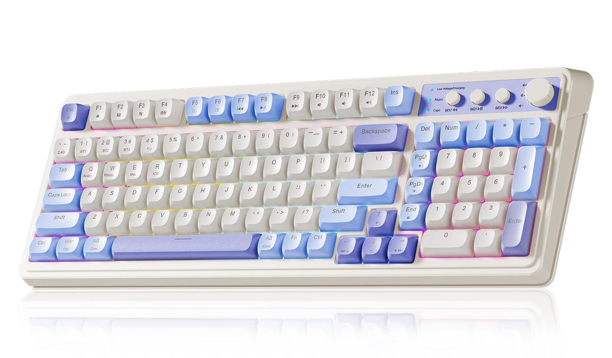 AULA 99 Key Keyboard, Wireless Gaming Keyboard Bluetooth Computer Keyboards