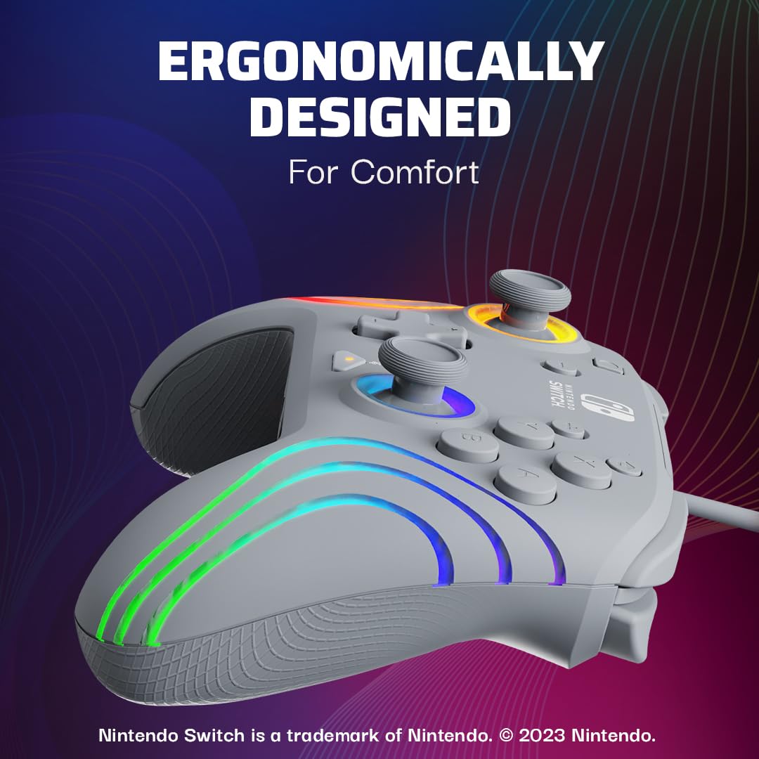 PDP Afterglow Wave Wireless RGB Gaming Controller for Nintendo Switch 2