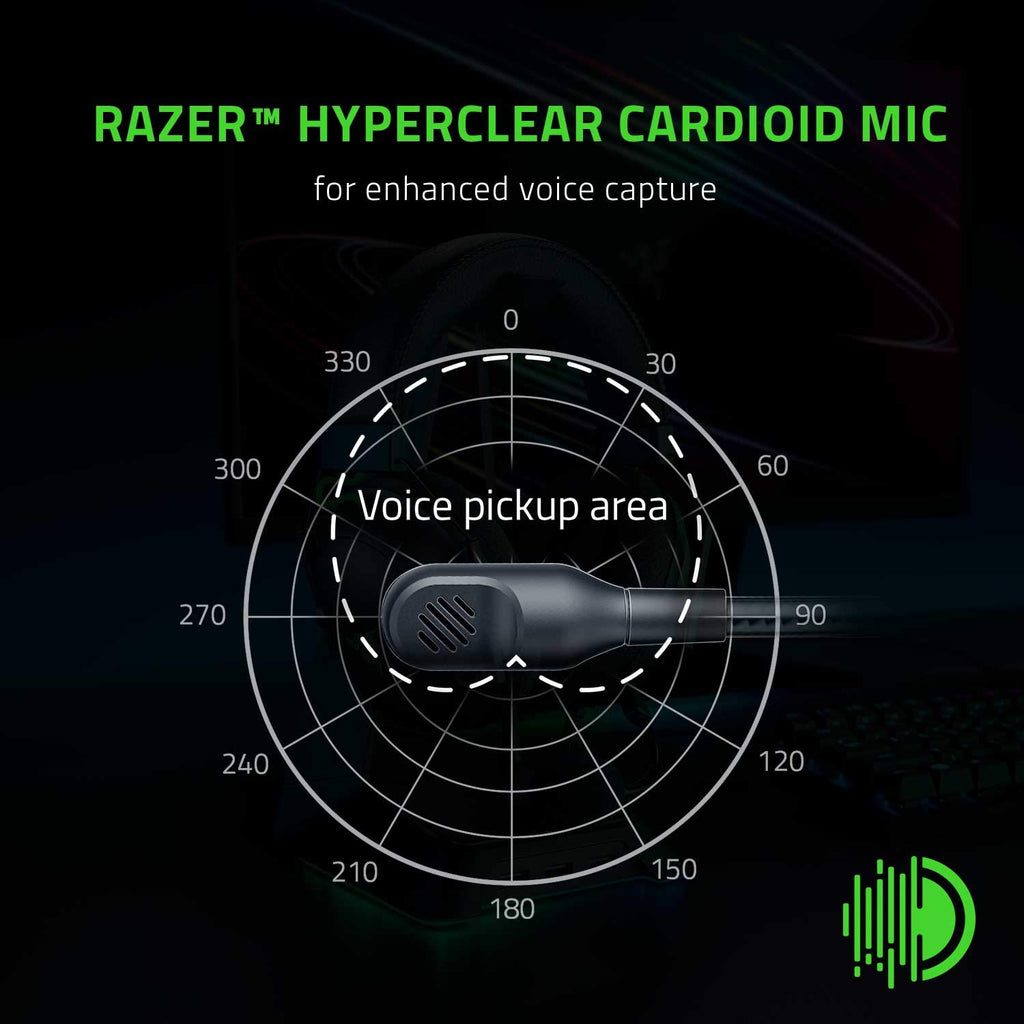 Razer BlackShark V2 X Wired PlayStation Gaming Headset, Black