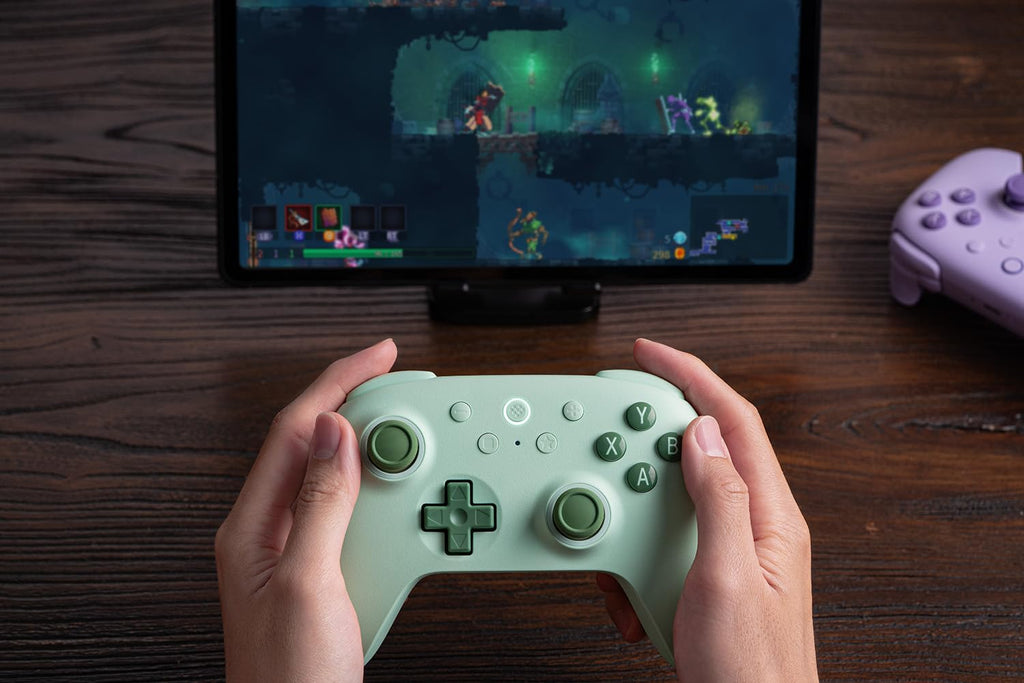 8Bitdo Ultimate 2C Wireless Controller for Windows PC and Android, with 1000 Hz Polling Rate, Hall Effect Joysticks and Triggers, and Remappable L4/R4 Bumpers (Transparent Black)