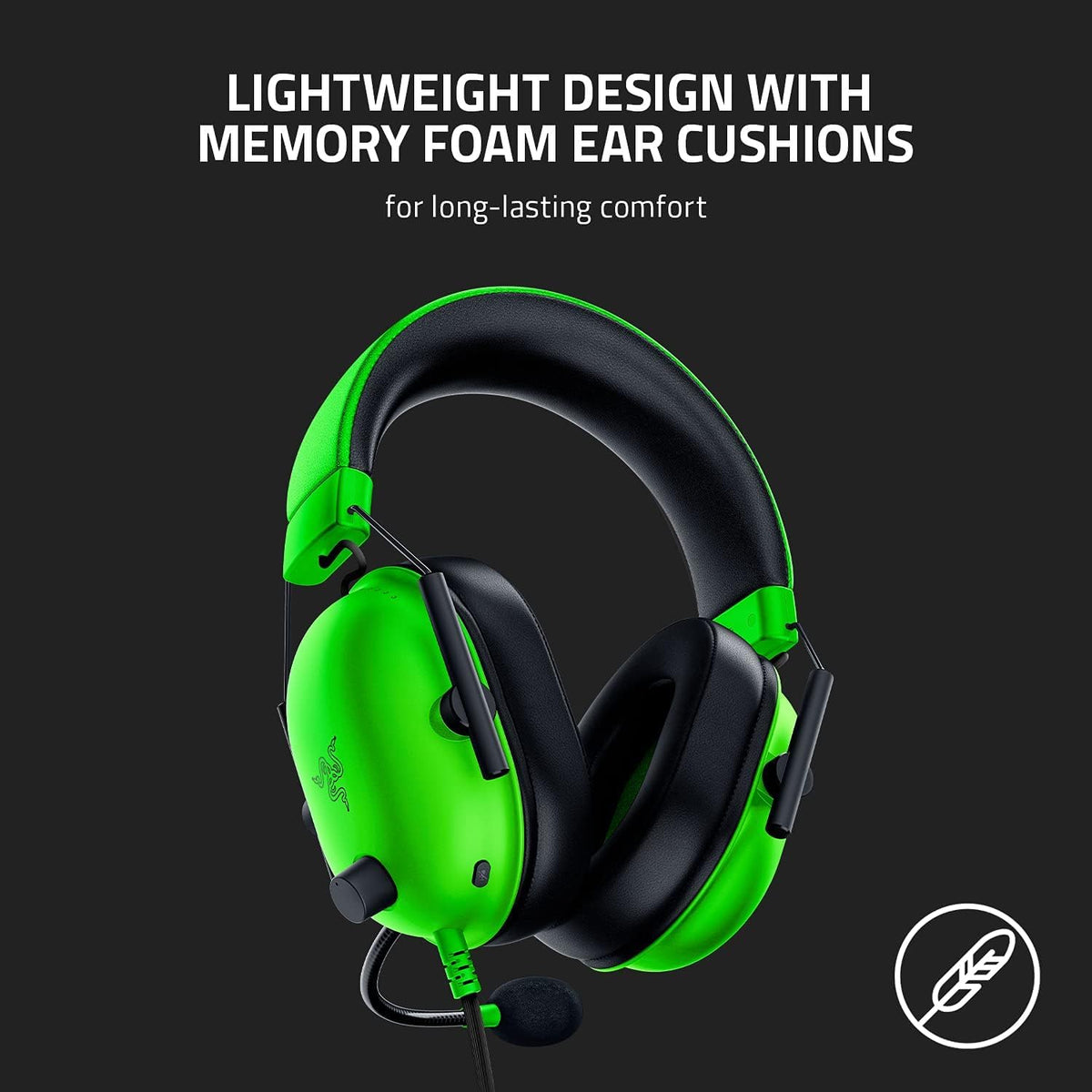 Razer BlackShark V2 X Wired PlayStation Gaming Headset, Black