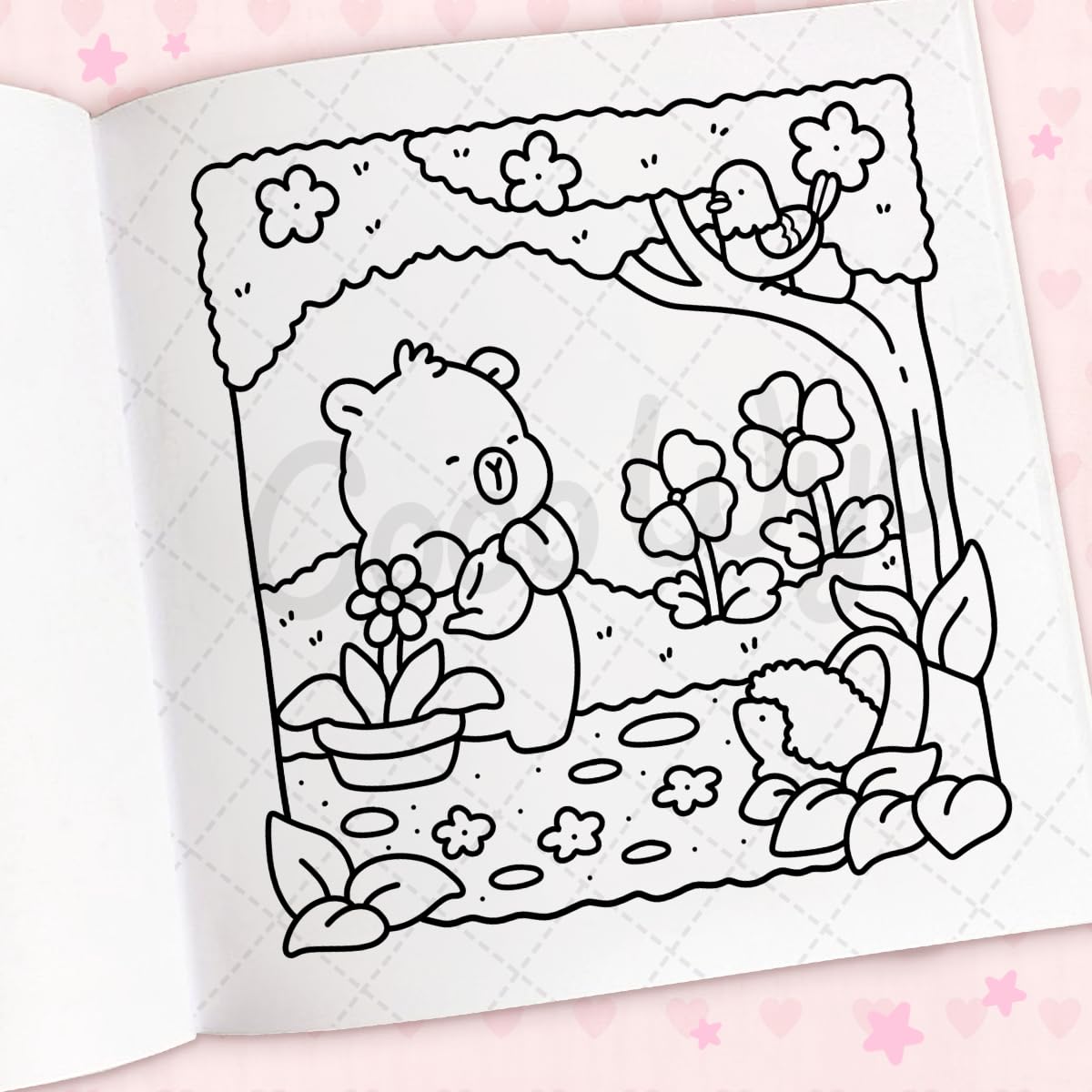 Cozy Cuties: Coloring Book for Adults and Kids (Cozy Spaces Coloring)