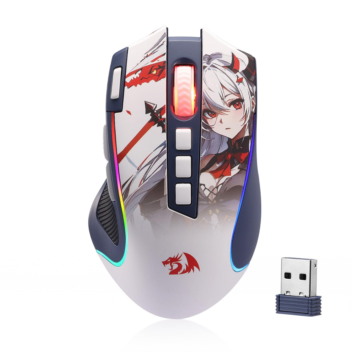Redragon M612 Wired RGB Optical Gaming Mouse 8000 DPI Remapping Keys
