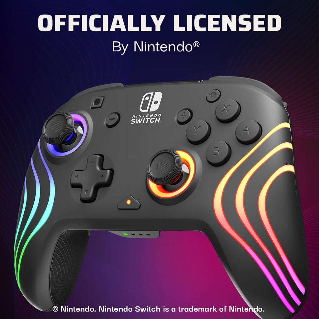PDP Afterglow Wave Wireless RGB Gaming Controller for Nintendo Switch 2