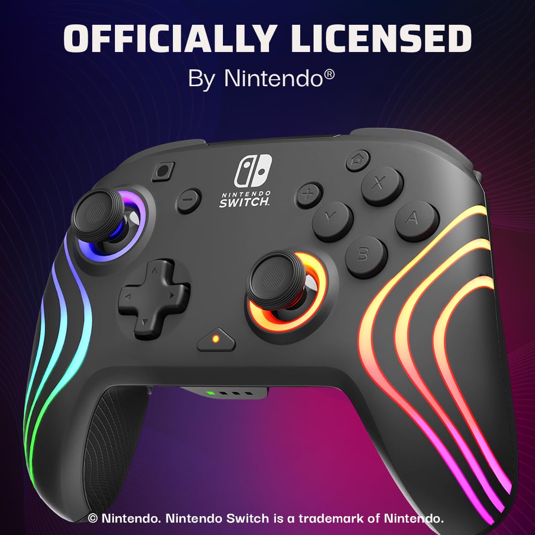 PDP Afterglow Wave Wireless RGB Gaming Controller for Nintendo Switch 2