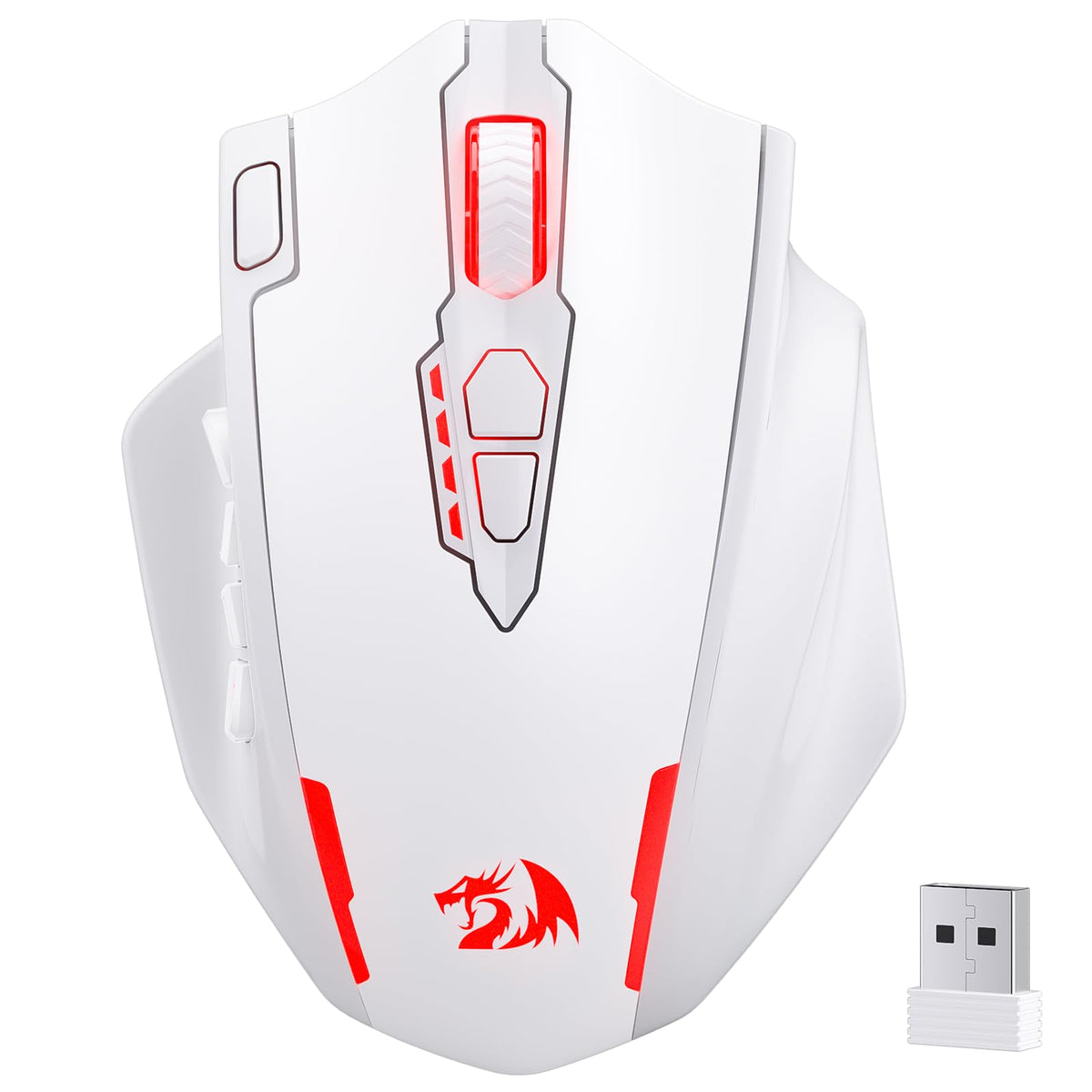 Redragon M908 Wired MMO RGB Gaming Mouse 12400 DPI Remapping Keys