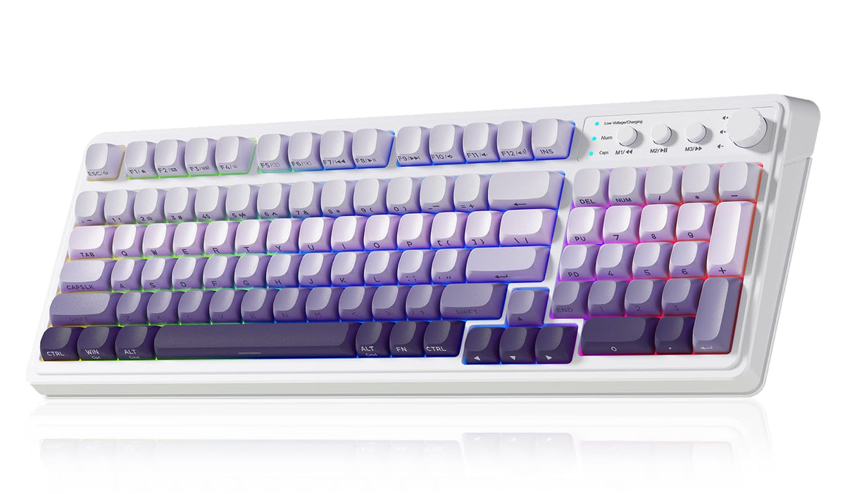 AULA 99 Key Keyboard, Wireless Gaming Keyboard Bluetooth Computer Keyboards
