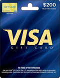 Visa Physical Gift Card $200 (plus $6.95 Purchase Fee)