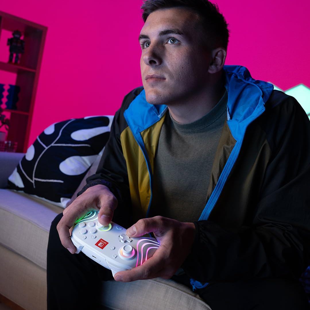 PDP Afterglow Wave Wireless RGB Gaming Controller for Nintendo Switch 2