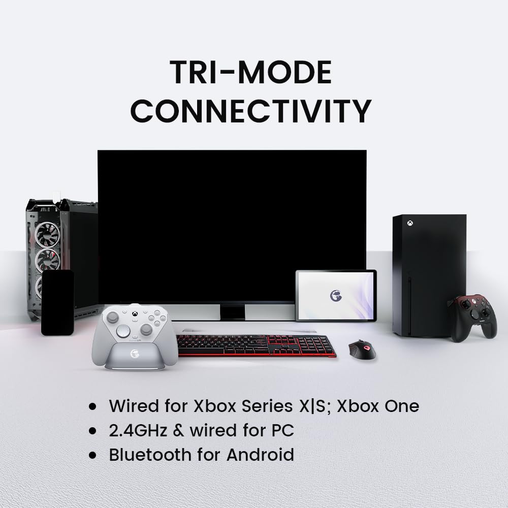GameSir G7 Pro Wired Controller for Xbox Series X|S, Xbox One, Wireless Gamepad for PC&Android with TMR Sticks, Hall Effect Analog Triggers, 1000Hz Polling Rate, 3.5mm Audio Jack - Black