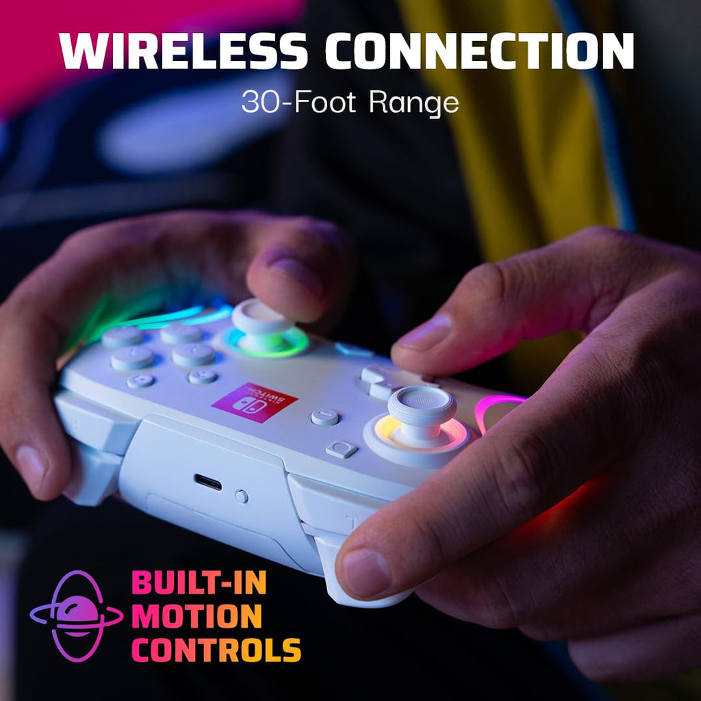 PDP Afterglow Wave Wireless RGB Gaming Controller for Nintendo Switch 2