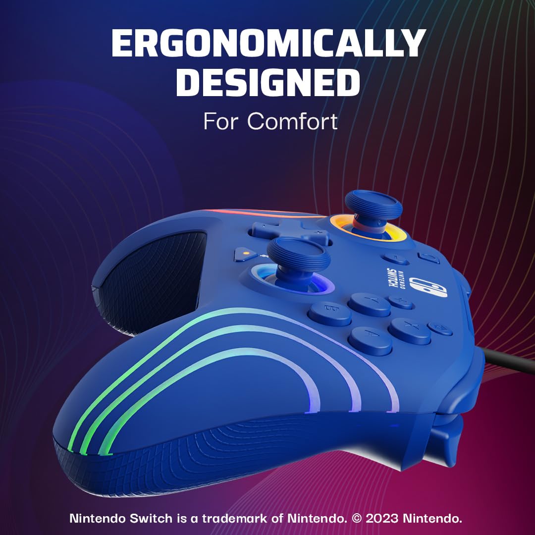 PDP Afterglow Wave Wireless RGB Gaming Controller for Nintendo Switch 2
