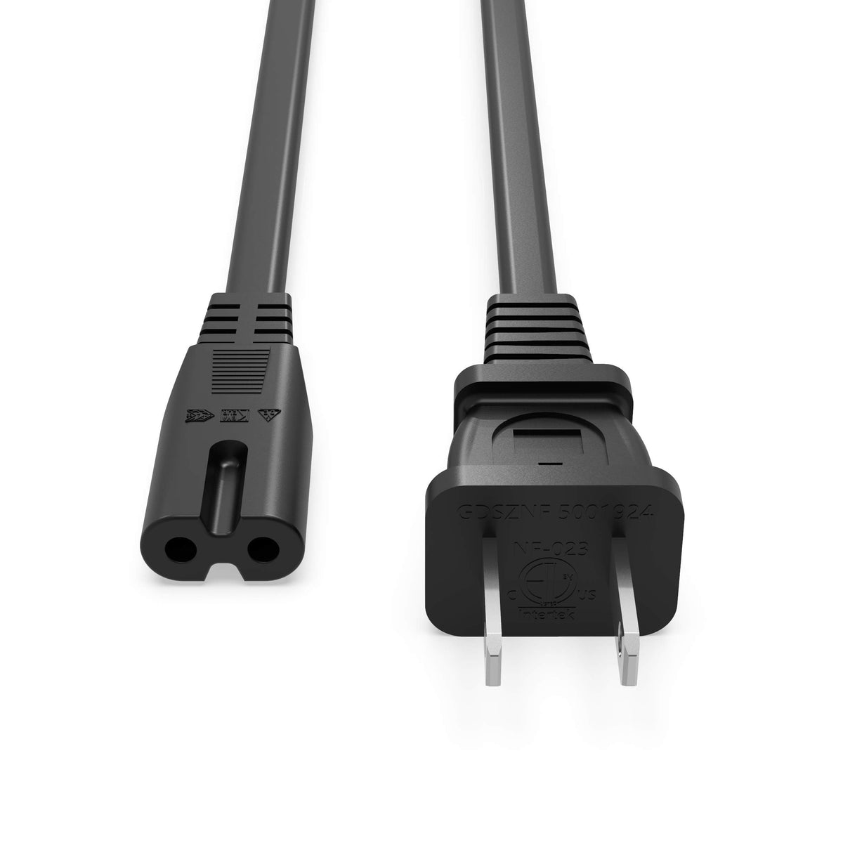 Superer AC Power Cord Cable Fit for Sony PS5 PS4 PS3 Slim PlayStation 5 4 3, Xbox Series X/S, Xbox One X/S, TV, Printer, Speaker, Universal IEC C7 Figure 8 2 Prong Replacement Cables, ETL Listed