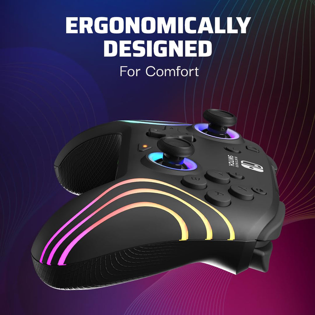 PDP Afterglow Wave Wireless RGB Gaming Controller for Nintendo Switch 2