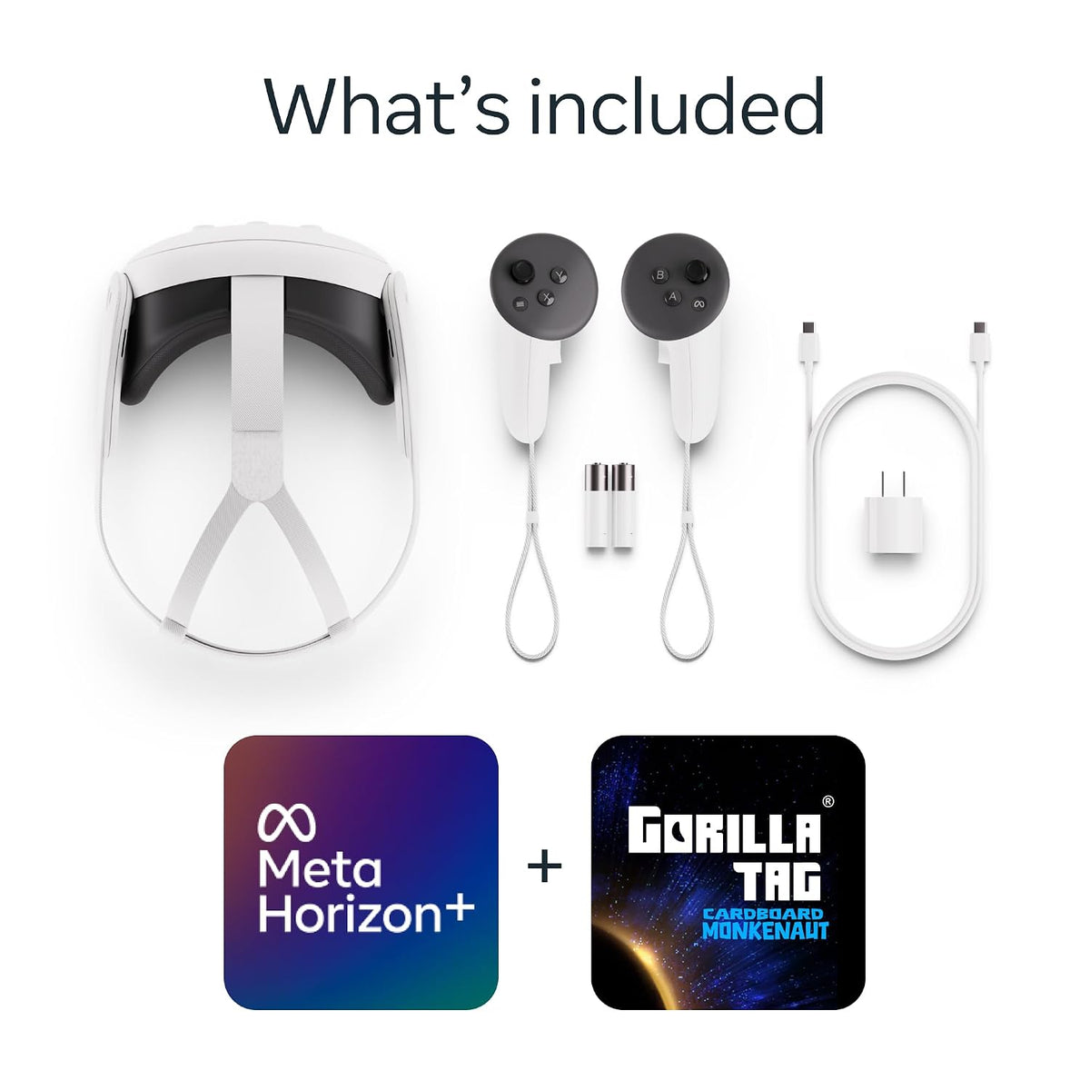 Meta Quest 3 512GB, VR Without Wires, Gorilla Tag Cardboard Monkenaut Bundle, Amazon Exclusive, 3-Month Trial of Meta Horizon+ Included
