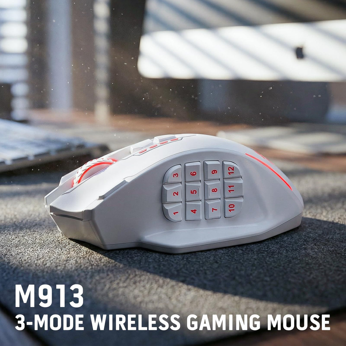 Redragon M908 Wired MMO RGB Gaming Mouse 12400 DPI Remapping Keys