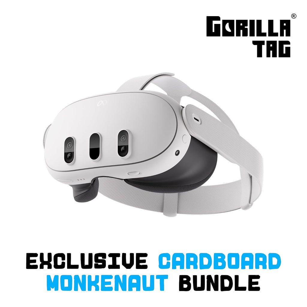 Meta Quest 3 512GB, VR Without Wires, Gorilla Tag Cardboard Monkenaut Bundle, Amazon Exclusive, 3-Month Trial of Meta Horizon+ Included