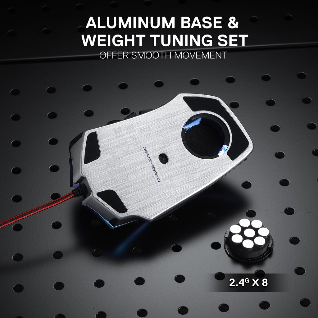 Redragon M908 Wired MMO RGB Gaming Mouse 12400 DPI Remapping Keys