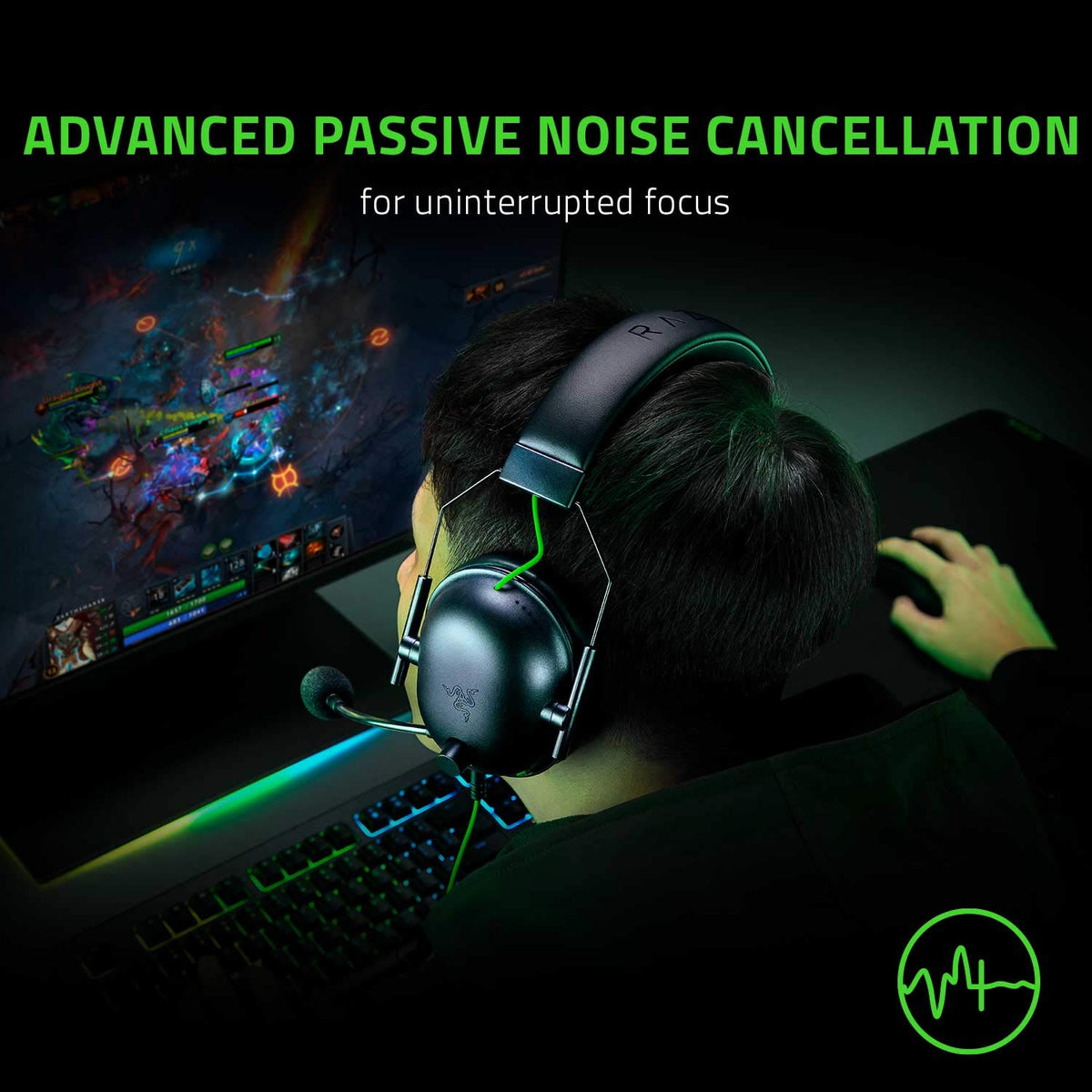Razer BlackShark V2 X Wired PlayStation Gaming Headset, Black